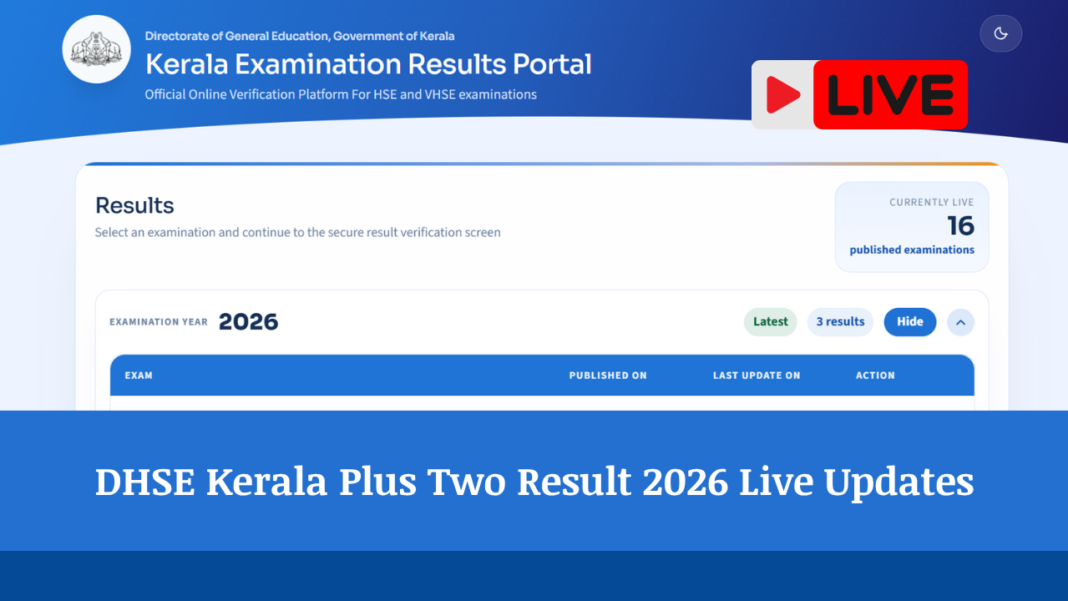 Kerala 12th Result 2026 LIVE: Kerala DHSE Plus Two Results Tomorrow at results.hse.kerala.gov.in; Check Using SMS,...