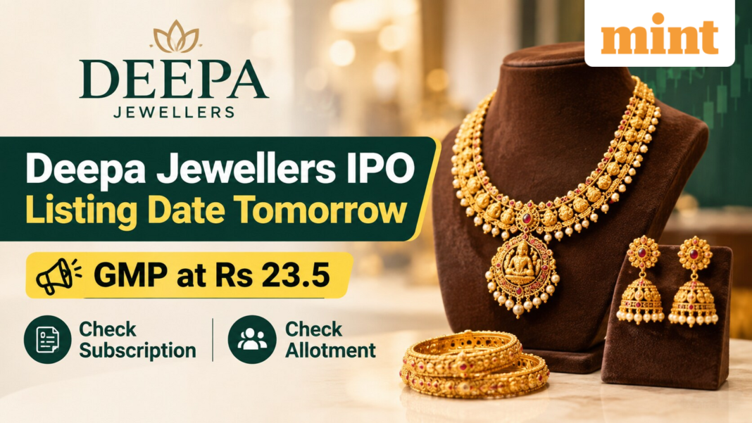 Deepa Jewellers IPO listing date tomorrow: GMP at  ₹23.5; check subscription, allotment | Stock Market News