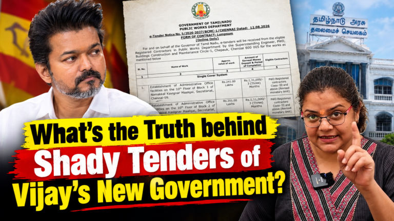 Breaking: Inside the Shady Tenders of Vijay’s New Government in Tamil Nadu!